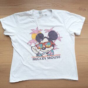 Mickey Mouse Tropical Portrait - New Women's XXL White T-Shirt